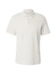 s.Oliver Poloshirt mit Waffelstruktur und Logo-Patch offwhite