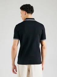 BOSS Poloshirt 'Paul' schwarz/weiß