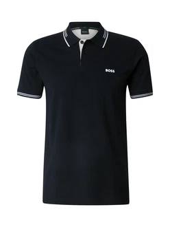 BOSS Poloshirt 'Paul' schwarz/weiß