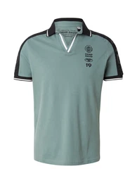 Poloshirt grn / schwarz / wei