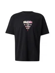GUESS T-Shirt 'ABSTRACT' beige/rot/schwarz/weiß