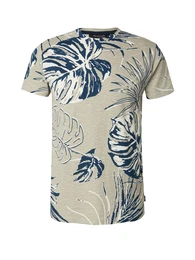 T-Shirt 'INTribe' blau / stone