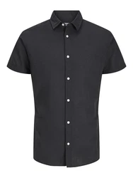 Jack & Jones Plus Hemd 'JJEBREEZE' schwarz