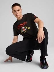 PUMA Shirt 'F1 DTS' gelb/rot/schwarz