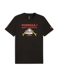 PUMA Shirt 'F1 DTS' gelb/rot/schwarz