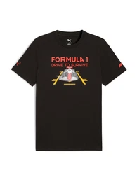 T-Shirt 'F1 Drive To Survive' gelb / rot / schwarz