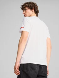 PUMA Shirt 'F1 DTS' dunkelgelb/dunkelgrau/hellrot/weiß