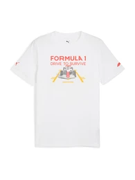 T-Shirt 'F1 Drive to Survive' dunkelgelb / dunkelgrau / hellrot / wei