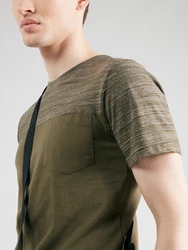 INDICODE T-Shirt 'INSmallo' oliv/grünmeliert