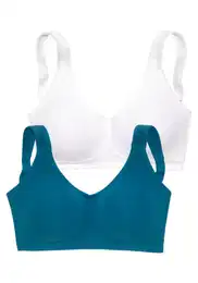 Podprsenka petrolejová / bílá