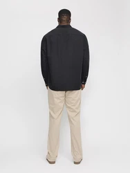 Jack & Jones Plus Hemd 'JJEBREEZE' schwarz