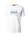 BOSS T-Shirt blau/weiß