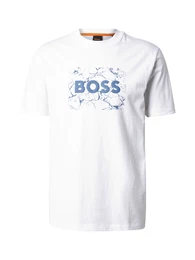 T-Shirt taubenblau / wei