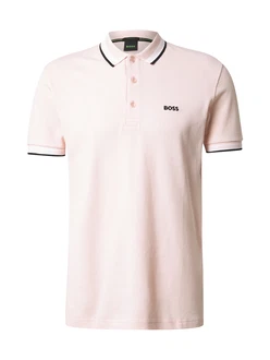 BOSS Poloshirt 'Paddy' pastellpink/schwarz