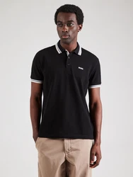 BOSS Poloshirt 'Paddy' beige/anthrazit/weiß