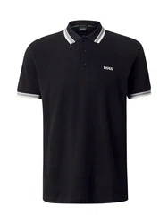BOSS Poloshirt 'Paddy' beige/anthrazit/weiß