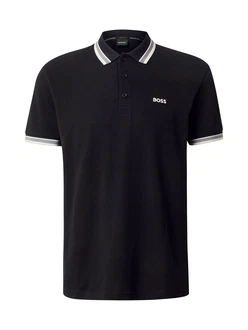 BOSS Poloshirt 'Paddy' beige/anthrazit/weiß BOSS Poloshirt 'Paddy' beige/anthrazit/weiß