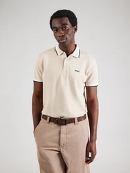 BOSS Poloshirt 'Paddy' beige/schwarz