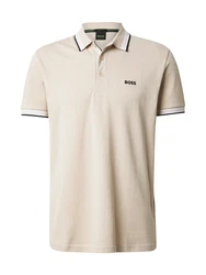BOSS Poloshirt 'Paddy' beige/schwarz