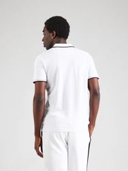BOSS Poloshirt 'Paddy' hellbeige/navy/weiß