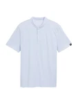 TOM TAILOR DENIM T-Shirt/Poloshirt pastellblau/weiß