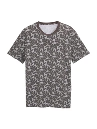 T-Shirt hellgrau / dunkelgrau
