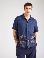 GAP Hemd dunkelblau/khaki/altrosa/weiß