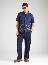GAP Hemd dunkelblau/khaki/altrosa/weiß