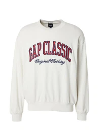 Sweatshirt 'CLASSIC' elfenbein / dunkelblau / feuerrot