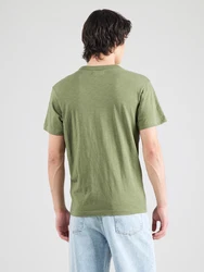 REPLAY T-Shirt oliv/weiß