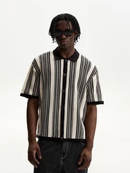 Bershka Hemd schwarz/wollweiß