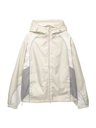 Jacke grau / wei / wollwei