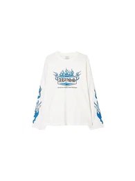 Shirt azur / schwarz / wei