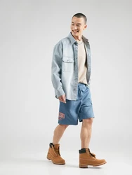 JACK & JONES Shorts 'JPSTKANE DETROIT' aqua / orange / weiß