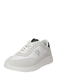 Sneaker ecru / schwarz / silber / wei