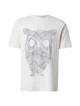 KnowledgeCotton Apparel T-Shirt beige/schwarz