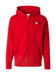 Sweatjacke rubinrot / schwarz / wei