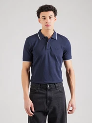 JOOP! Jeans Poloshirt 'Agnello' dunkelblau/weiß