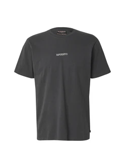 Superdry T-Shirt schwarz/weiß