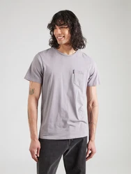Superdry Rundhalsshirt Classic Essential Pocket Tee Grau/Beige/Hellgrau