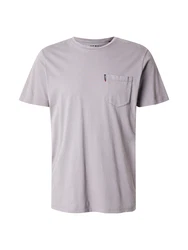 Superdry Rundhalsshirt Classic Essential Pocket Tee Grau/Beige/Hellgrau