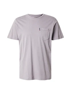 Superdry Rundhalsshirt Classic Essential Pocket Tee Grau/Beige/Hellgrau Superdry Rundhalsshirt Classic Essential Pocket Tee Grau/Beige/Hellgrau