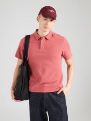s.Oliver Poloshirt mit Waffelstruktur und Logo-Patch pastellrot