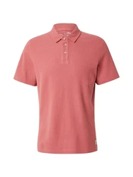 s.Oliver Poloshirt mit Waffelstruktur und Logo-Patch pastellrot