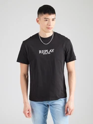REPLAY T-Shirt schwarz/weiß