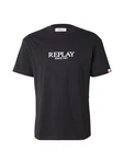 REPLAY T-Shirt schwarz/weiß