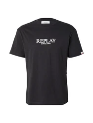 REPLAY T-Shirt schwarz/weiß