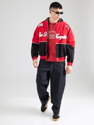 REPLAY T-Shirt rotmeliert/weiß