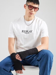REPLAY T-Shirt schwarz/weiß
