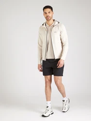 BOSS Sportsweatjacke 'Sicon Active' creme/schwarz